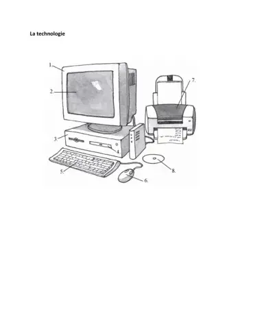 La technologie - le vocabulaire
