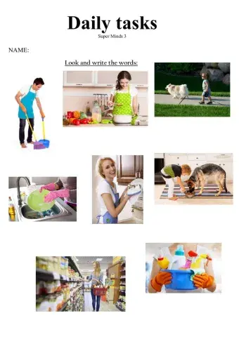 Daily tasks SUper Minds 3