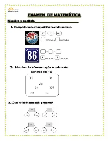 Examen de Matemática
