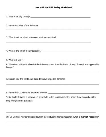 Links with the USA Today