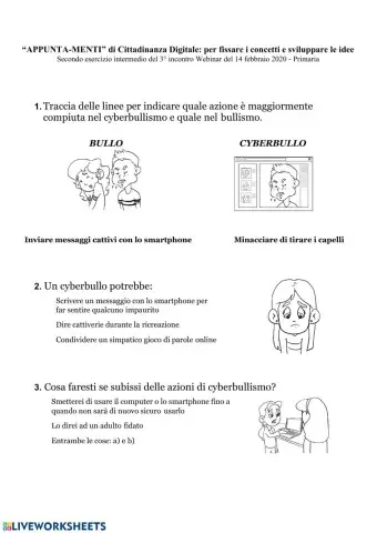 Secondo esercizio intermedio del 3° incontro Webinar del 14 febbraio 2020 - Primaria