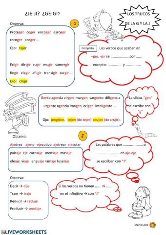 Los trucos de la G y la J