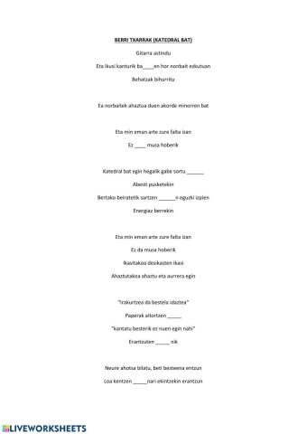 Katedral bat (Berri txarrak)