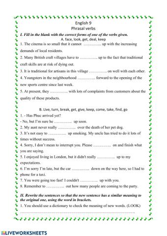 Phrasal verbs