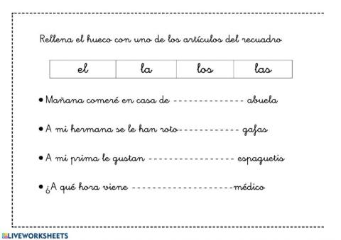 Los artículos