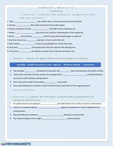 Viewpoint 2 units 9 and 10