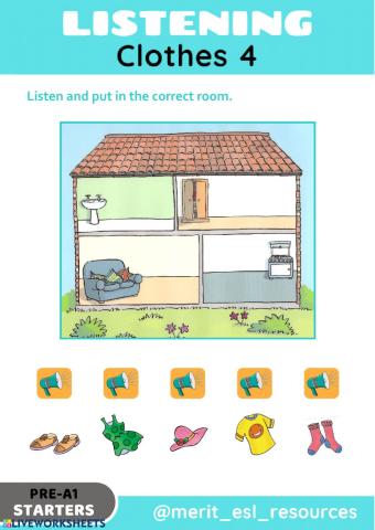 Clothes - Listen and match