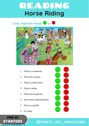 Reading - True or False