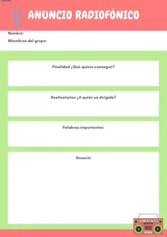 Anuncio de radio