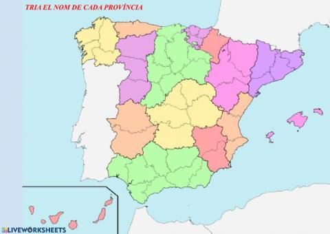 PROVÍNCIES ESPANYOLES