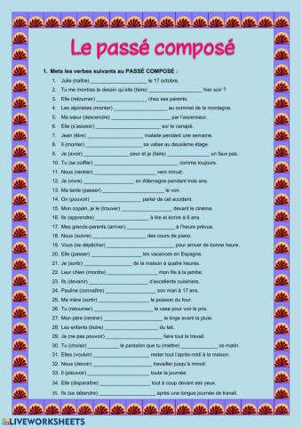 Passé Composé 2