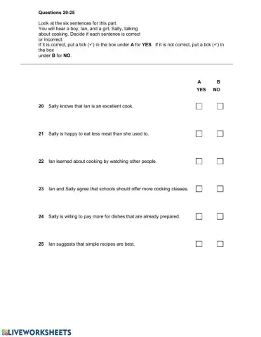 Pet practice- listening part 4