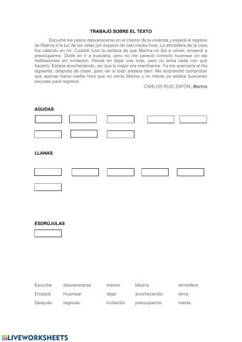 Ortografía y léxico