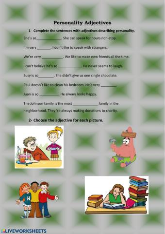 3AA - UNIT 5 - Personality Adjectives