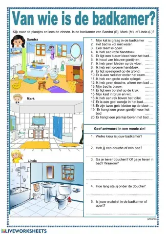 Van wie is de badkamer?