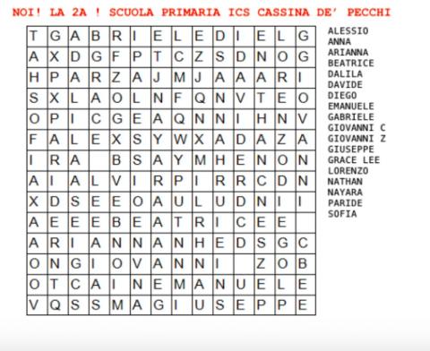 Noi ,la 2A ! Scuola primaria ics Cassina de' Pecchi