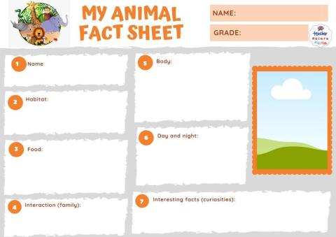 Animal fact sheet