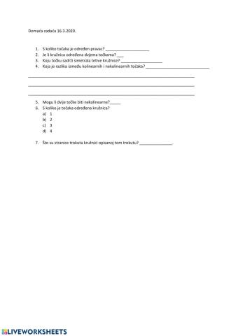 Određenost kružnice