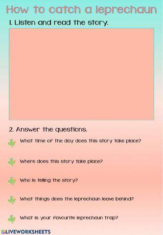 How to catch a leprechaun Story