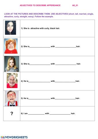 ADJECTIVES TO DESCRIBE APPEREANCE