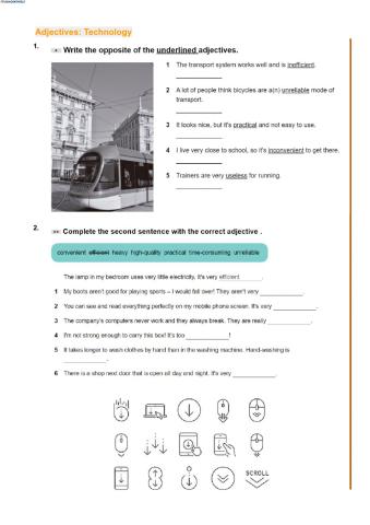 Adjectives (technology)