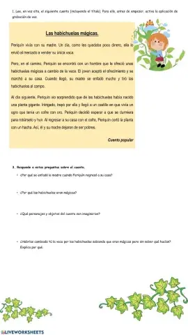 Las habichuelas mágicas