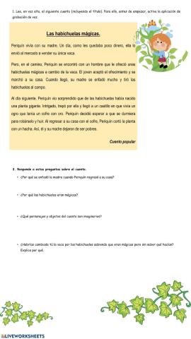 Las habichuelas mágicas