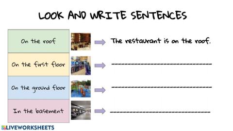 Writing sentences
