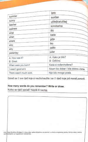 NBB6 dopunska radna bilježnica Unit 5 Lesson 1.7