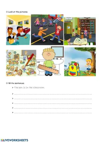 Where are the school objects