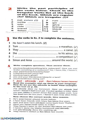 Present Perfect Tense