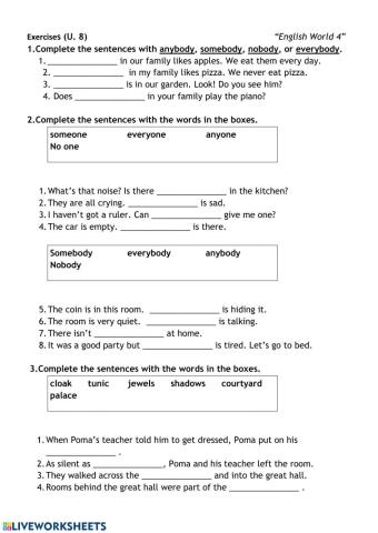 English World 4 Unit 8