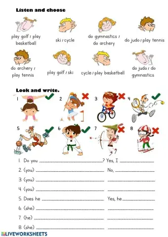 At the Sports Centre