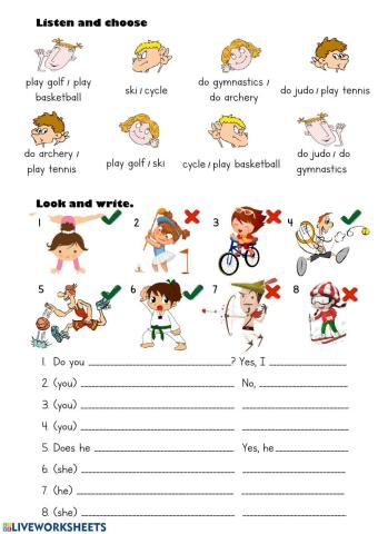 At the Sports Centre