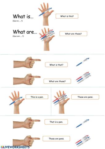 Demonstrative pronouns listening and speaking