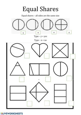 Fractions & Equal Parts