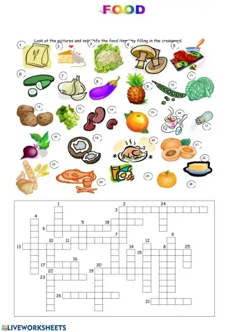 Fruits and vegetables