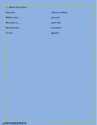 Personal information