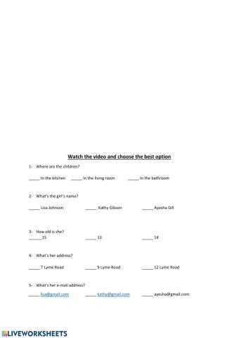 Asking for Personal Information