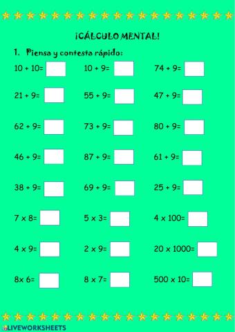 Cálculo mental