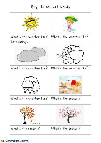 Weather and seasons