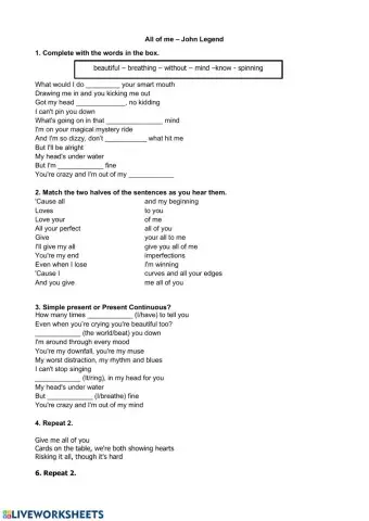 All of me - John Legend