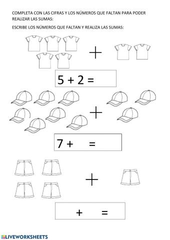 Problemas de matemáticas para infantil