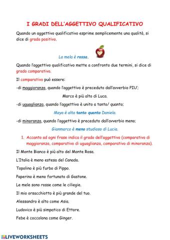 Aggettivo qualificativo