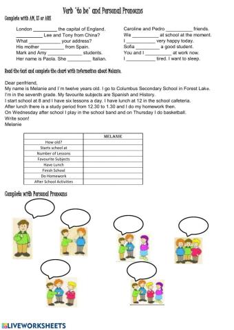 Verb to be and Subject Pronouns