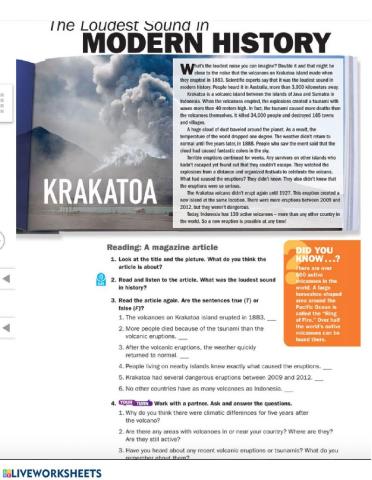 The Loudest Sound in Modern History - Krakatoa