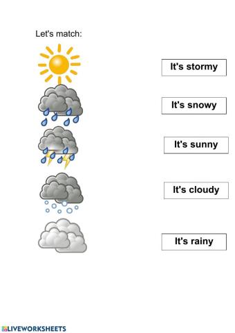 Weather worksheet for kids
