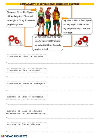 Comparatives & superlatives