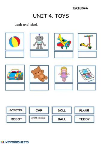 UNIT 4. TOYS