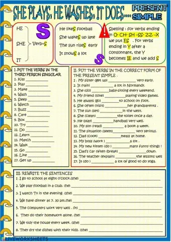 Present Simple 3rd person